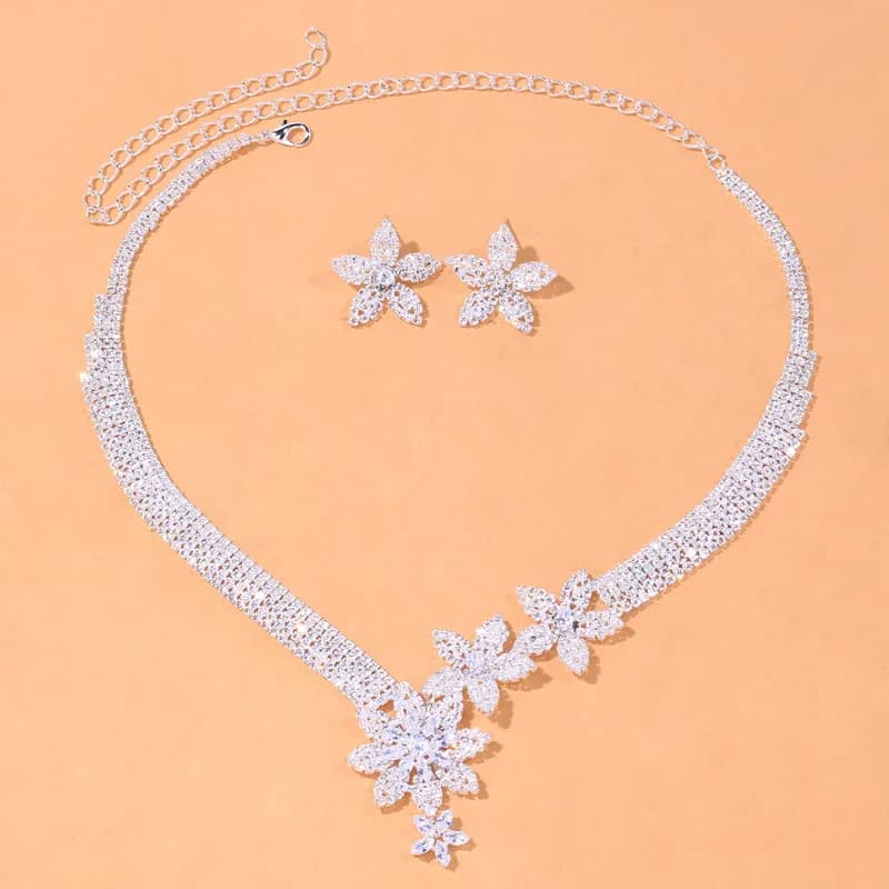 Ishani Silver Vine Set