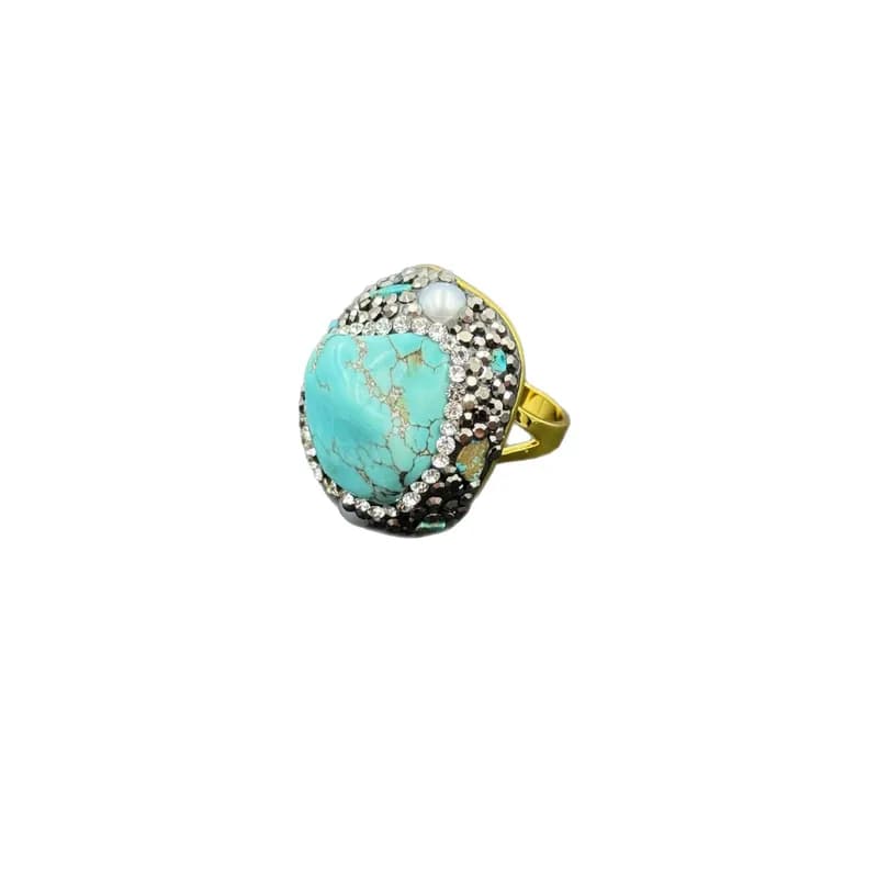 Zoya Turquoise Statement Ring